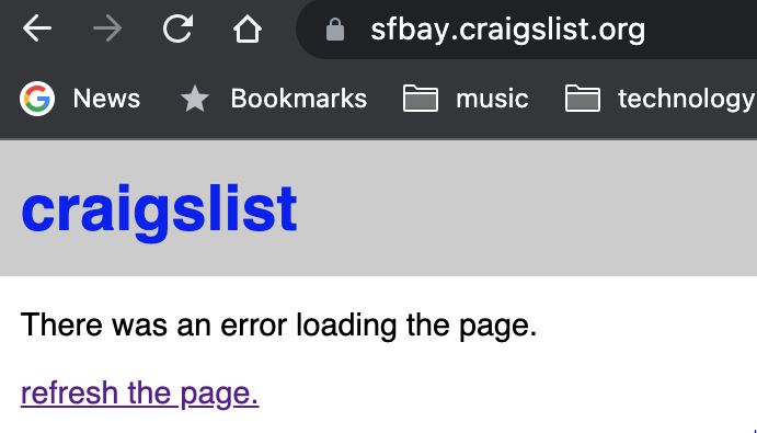 Troubleshooting Steps to Resolve Craigslist Error Loading Page