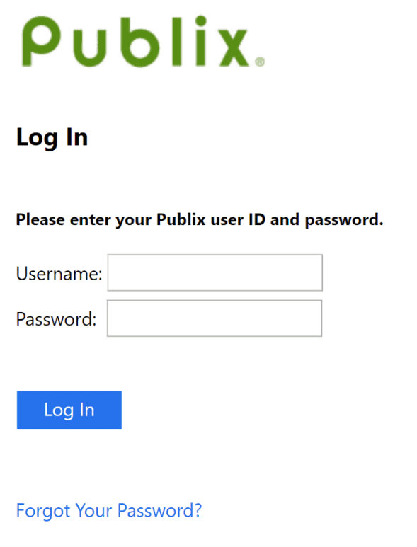 Procuring your Publix User ID and Password